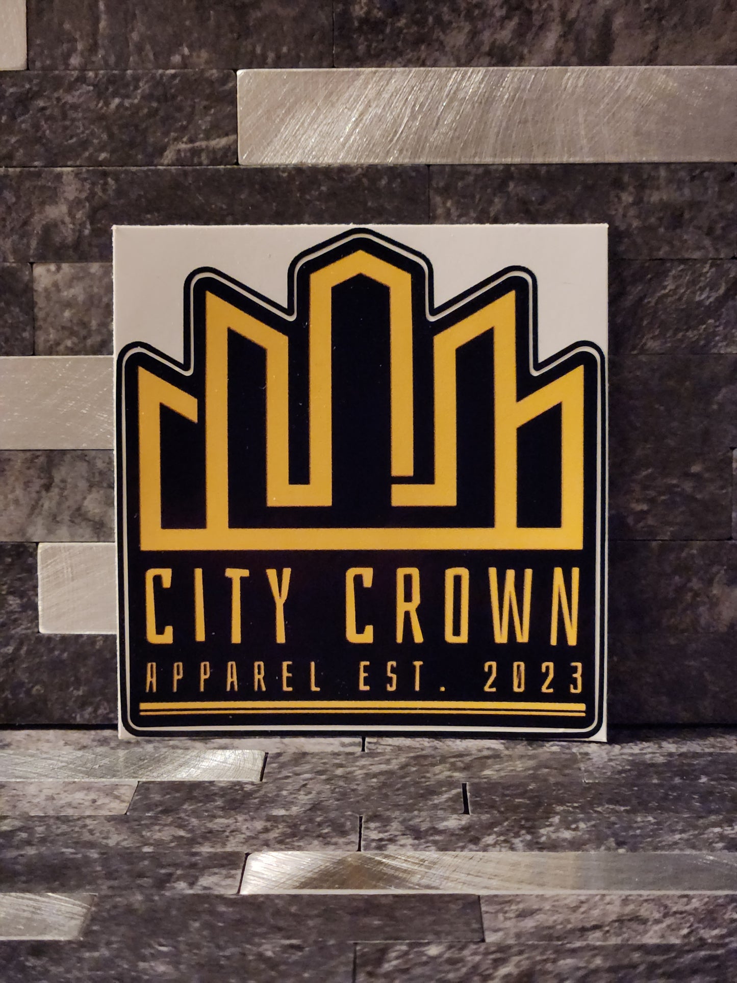 City Crown Apparel Sticker